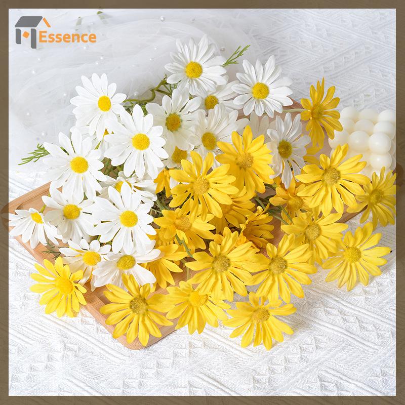 Product Introduction of 52cm White Daisy Artificial Flower 5 Heads Silk White Chamomile Fake Flower Bouquet DIY Home Garden Party Wedding Decoration 21