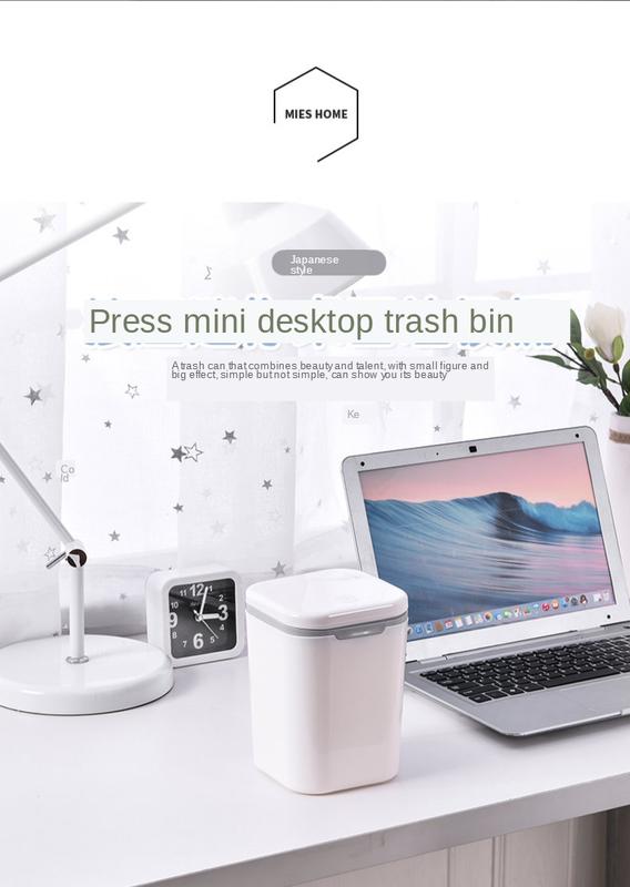 Product Introduction of Mini Trash Can Zero Waste Trash Can Recycle Bin Kitchen Nordic Simple Removable Desktop Trash Can Trash Bin  Kitchen Trash Can 5