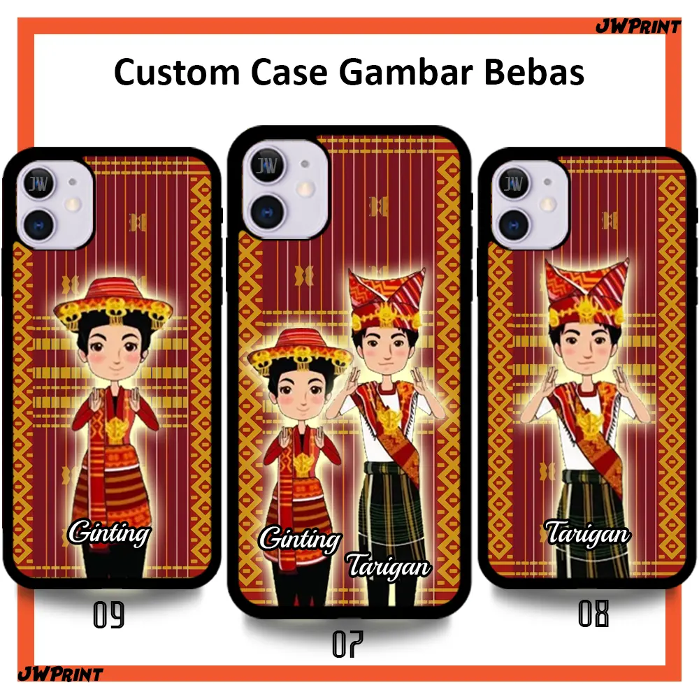 Custom Case Hp Batak Karo Ulos Couple Cowok Cewek Untuk Tipe Hp Oppo Vivo  Iphone Samsung Redmi Xiaomi Realme Infinix