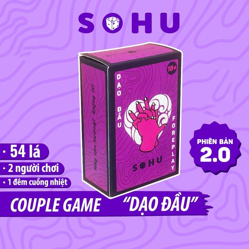 Bộ bài Board game tình yêu Dạo đầu, drinking game cho cặp đôi sohu, trò chơi cho couple hẹn hò 54 lá