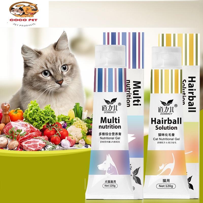 Gel Dinh Dưỡng Dorikey Cho Chó Mèo Kích Thích Ăn Uống Bổ Sung Vitamin Khoáng Chất Tiêu Búi Lông Hỗ Trợ Tiêu Hóa