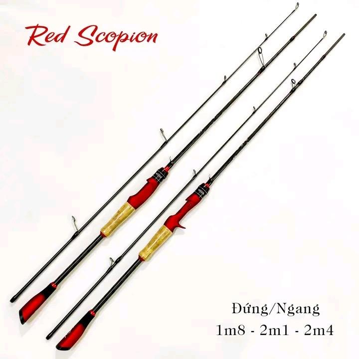  Cần lure bọ cạp đỏ phôi xoắn X toàn thân 