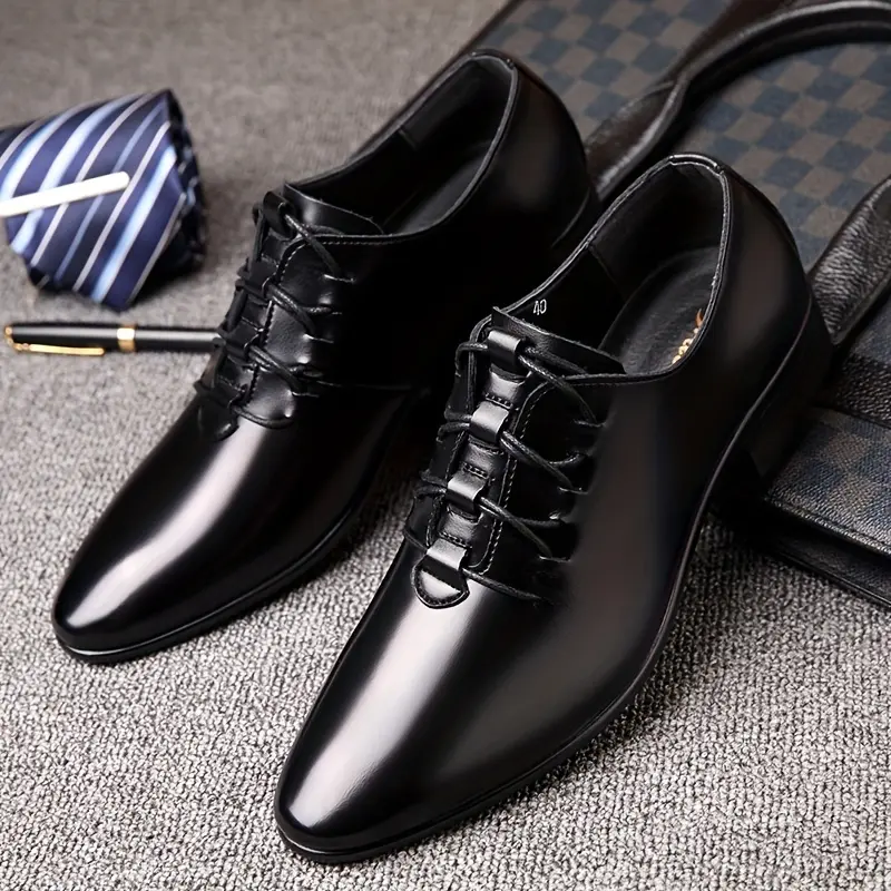 Men's Shoes  Men's Casual Shoes Business Formal  Large Size Men's Shoes Korean Version Youth Fashion Trend Pointed Wedding Shoes Four Seasons Style