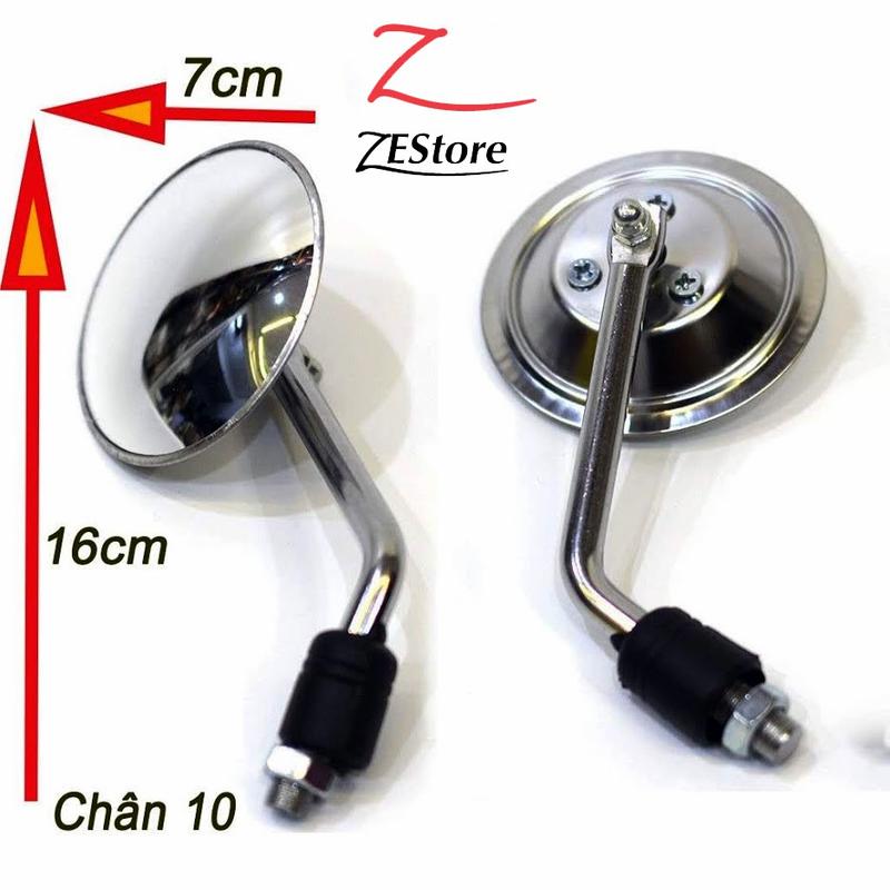 Gương chiếu hậu gương cầu lồi, gương phẳng xe máy phụ kiện phụ tùng
