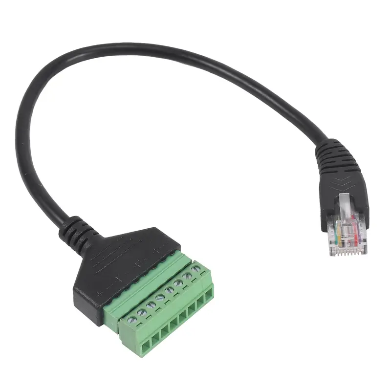 Đầu Nối Đầu Cuối Vít RJ45, Cáp Nối Dài Đầu Đực RJ45 8 Chân, Dây Dẫn Cho Bộ Mở Rộng Ethernet Cat5 / 6 / 7, AV, CCTV, DVR 7