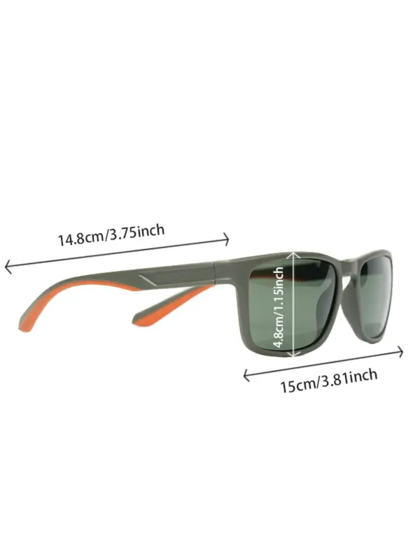 Unisex Polarized Fishing Sunglasses, Trendy Casual Sunglasses for Everyday Use, Fashion Accessories for Outdoor Activities 1