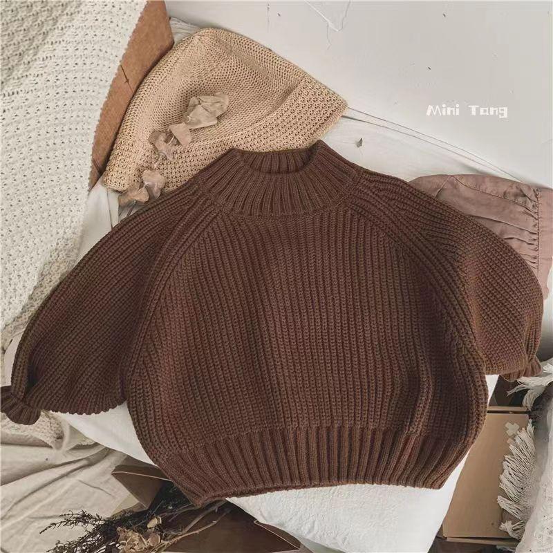 Product Introduction of Bộ Áo Len Dày Cho Trẻ Em, Phong Cách Hàn Quốc, Dành Cho Nam Và Nữ, Hàng Mới Về 2023, Cổ Lọ Nửa, Phong Cách Phương Tây, Áo Len Mặc Trong, Thích Hợp Mặc Ngoài Trời 6