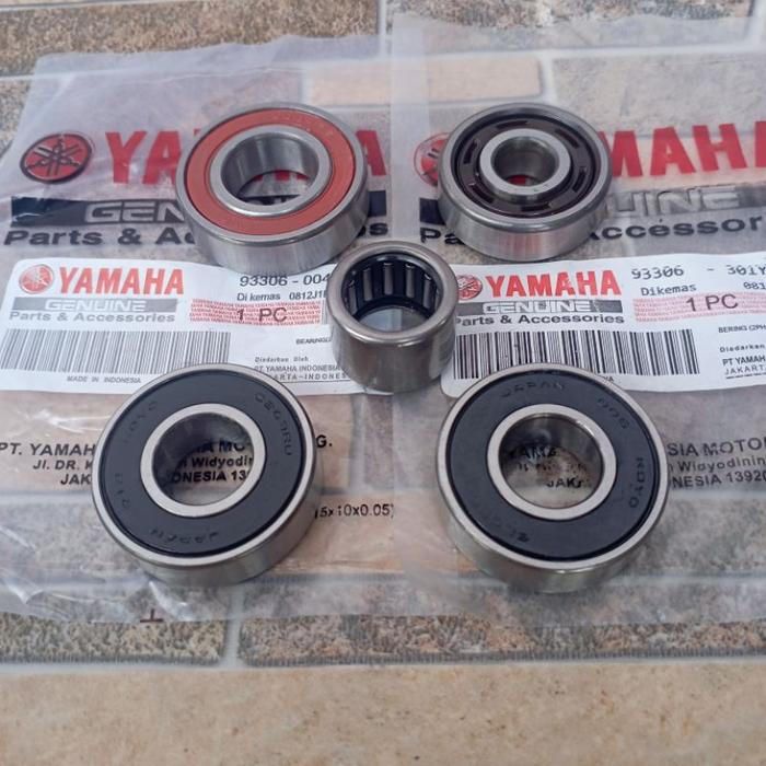Jual bearing laher rasio set 5pcs komplit yamaha mio sporty smile soul ...