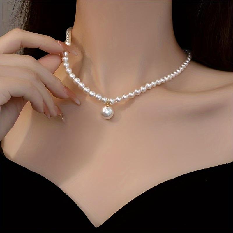 Vòng Cổ Ngọc Trai Nước Ngọt, Phong Cách Cổ Điển Sang Trọng Không Mạ, Phụ Kiện Hàng Ngày Thanh Lịch Và Sành Điệu, Món Quà Hoàn Hảo Cho Ngày Của Mẹ, Thời Trang Tuyệt Vời Cho Các Bữa Tiệc Và Những Dịp Đặc Biệt day  chuyen ngoc 4