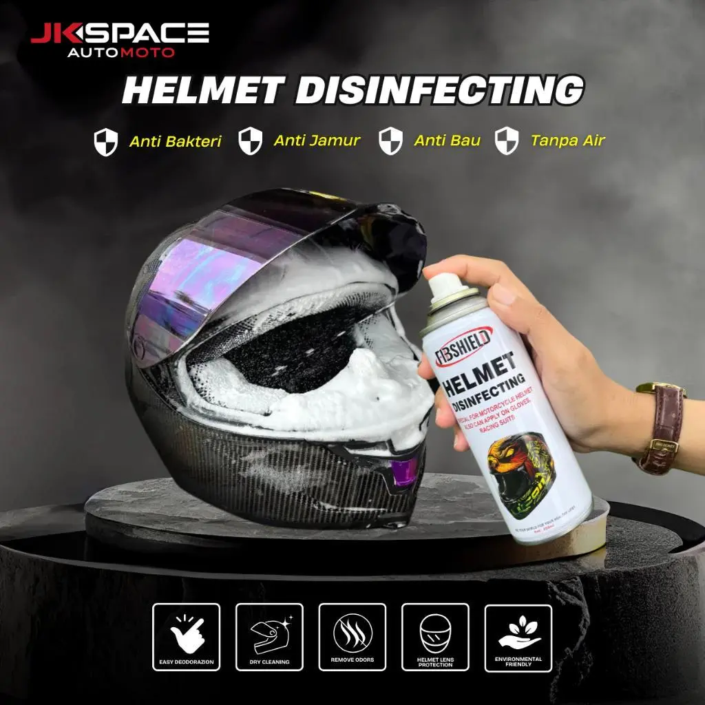 JK SPACE（COD） Helmet  Foam Cleaner/Foam Pembersih Helm & Menghilangkan Bau Helm dan Anti Bacterial