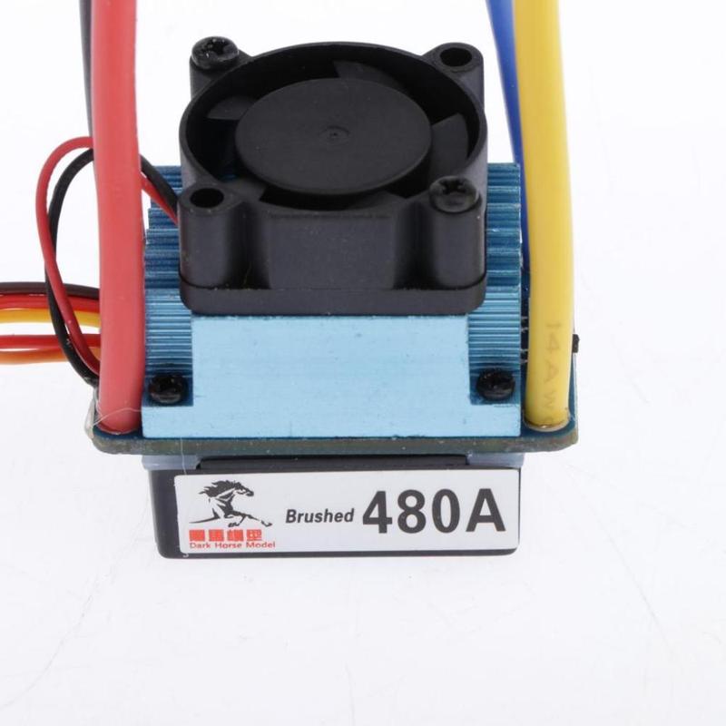 Product Introduction of 480A  Controller Waterproof Brushed ESC for 540/550/775 Motor 1