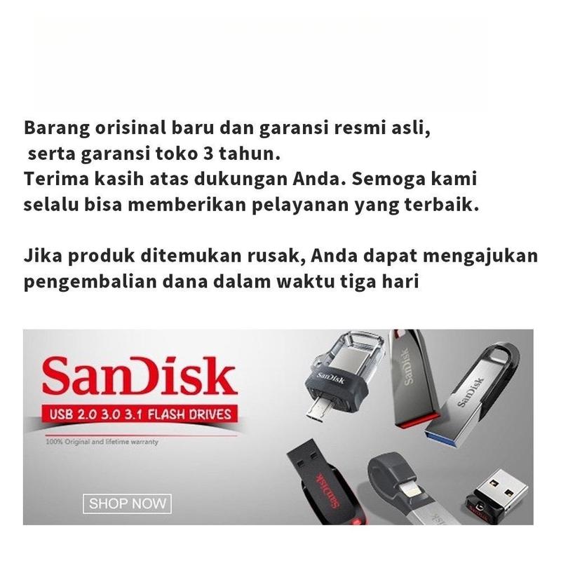 JKS Paling PopularSanDisk Flashdisk otg type c 1TB 3.0 usb High Speed 256GB 512GB 1TB 2TB Anti Air Untuk Komputer 7