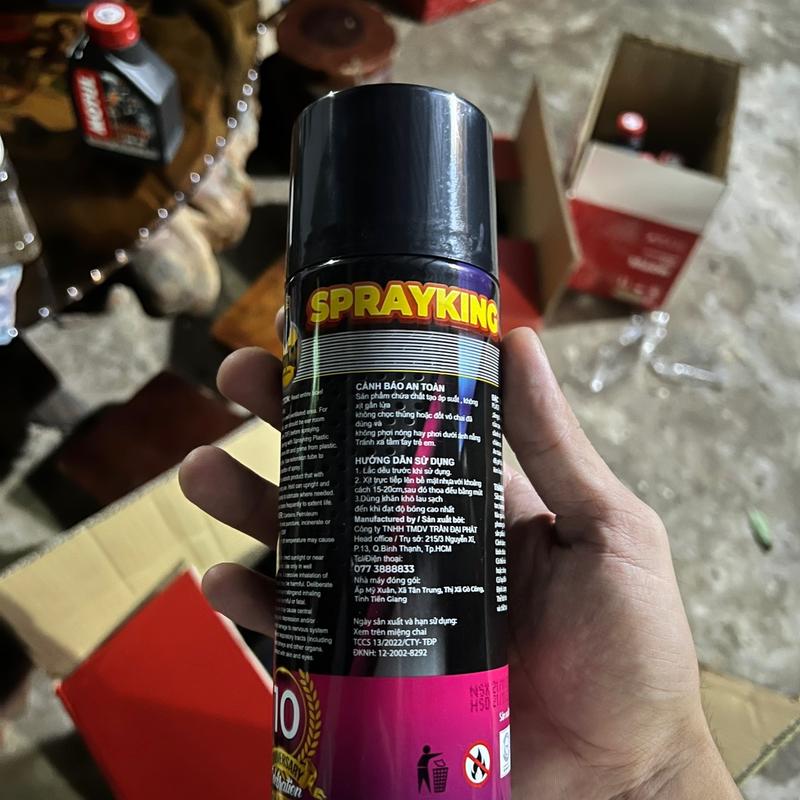 [Combo] ￼2 Chai Xịt Phục Hồi Dưỡng Nhựa Nhám Sprayking Plastic Shine 400ml Tặng Khăn Mẫu Mới Nâng Cấp 7