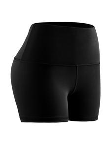 Shorts de gimnasio ajustados de color sólido para mujer, shorts de yoga cómodos y transpirables de alta elasticidad, ropa deportiva para damas para uso interior y exterior