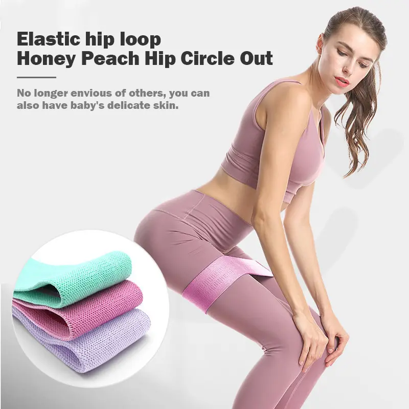 PRANA Tali Yoga Hip Bands Resistance - Alat Fitness Outdoor Gym Resistensi Tali Olahraga Perut Dengan 3 Level Size PN-FBB5083-5085 1
