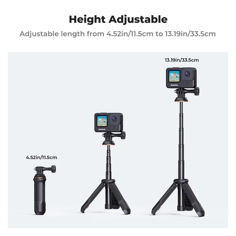K&F CONCEPT MS10 11.5-33.5cm  Selfie Stick Tripod/Desktop Stand -100g Ultralight 2KG Load Weight 1