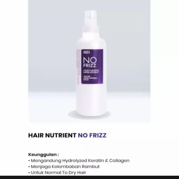 INAURA No Frizz 250ml Spray Vitamin Rambut Proses Kimia / Smoothing / Rebonding / Coloring / Warna 1