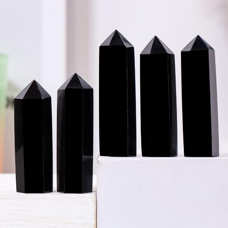 Tourmaline Pha Lê Tự Nhiên Màu Đen, Cột Đơn Nhọn, Đá Thô, Đá Năng Lượng Đánh Bóng, Lăng Kính Lục Giác, Bàn Làm Việc, Trang Trí Nhà Cửa, Đá Quý Thích Hợp, Tourmaline Geomancy 3