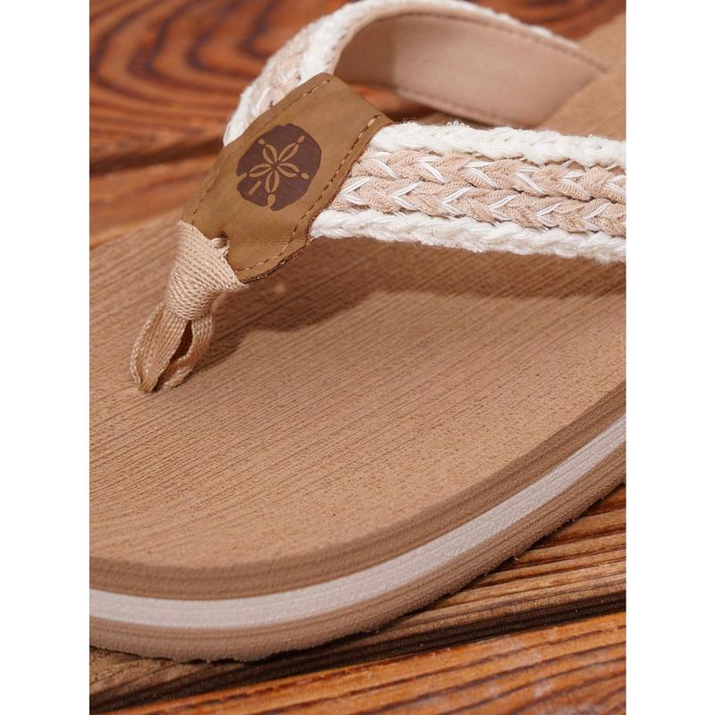 Popular Women's Fashionable Casual Thong Sandals, Lightweight And Comfortable Summer Outdoor White Flip Flops 2