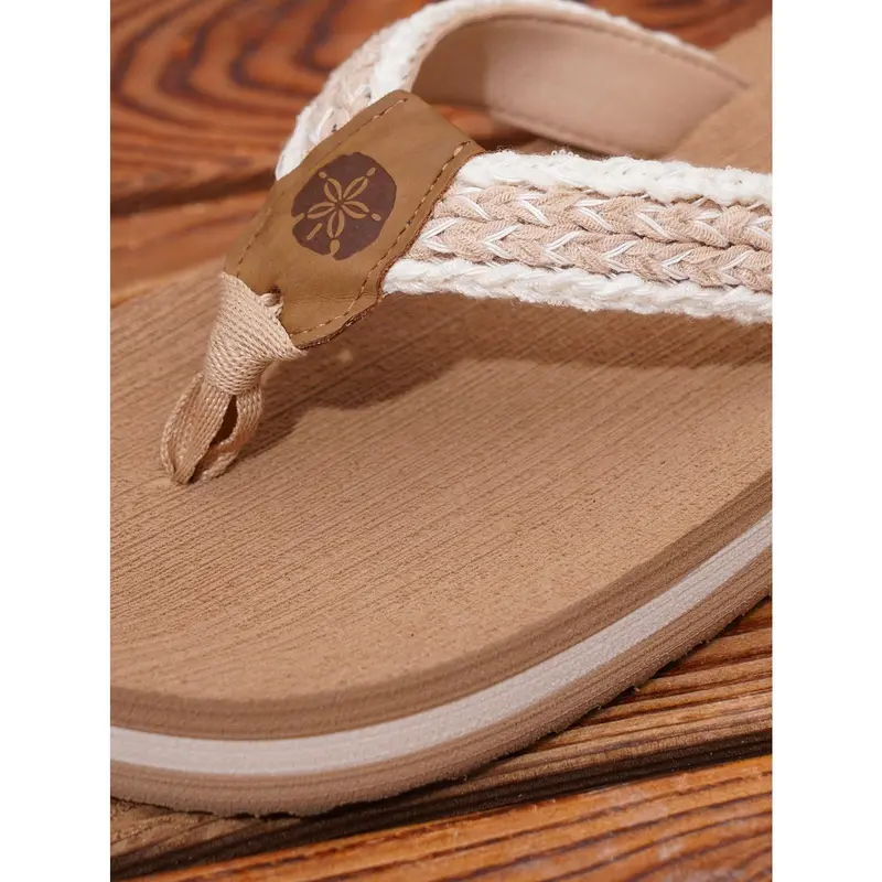 Popular Women's Fashionable Casual Thong Sandals, Lightweight And Comfortable Summer Outdoor White Flip Flops 2