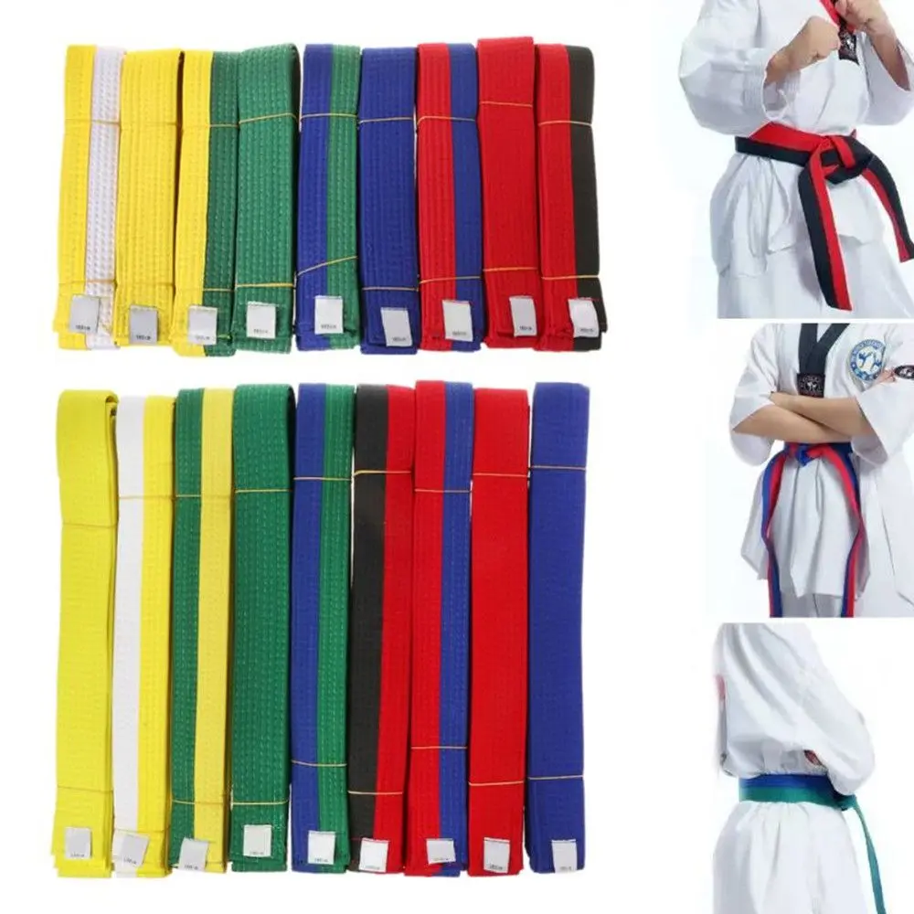 1.8m EVA Children Gift Double Wrap Adults Kids Karate Judo Taekwondo Belt Sports Belt Martial Arts Stripe