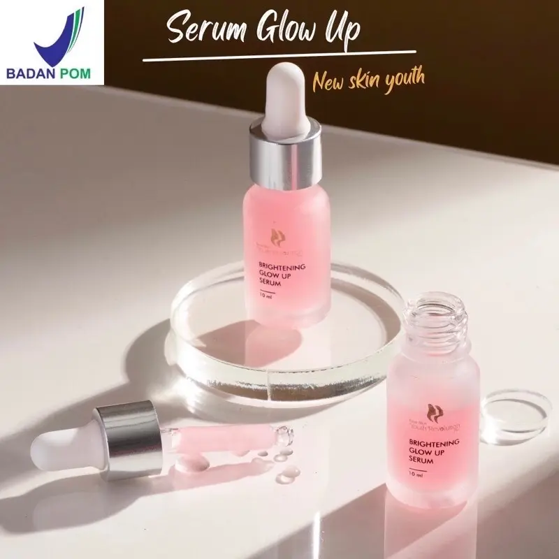 NEW SKIN YOUTH Revolution Plus Brightening Glow Up Serum Wajah Glowing Brightening Fresh With Chromabright Niacinamide Alpha Arbutin Vit C Pemutih Pencerah Kulit Wajah Glowing Putih Bersih Alami Bebas Flek Viral BPOM 0