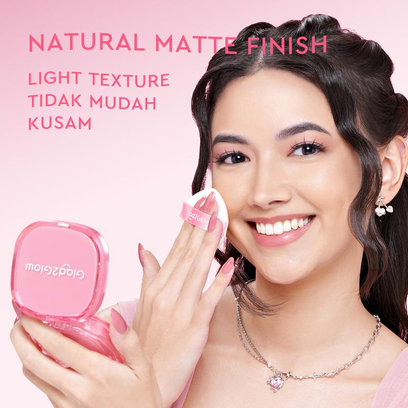 【Hot】Glad2Glow Perfect cover cushion dengan kandungan skincare mencegah kekusaman dan kulit kering sepanjang hari G2G Concealer Foundation Wajah Extract Mencerahkan Lasting Compact 3