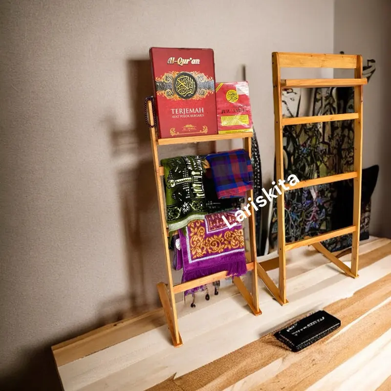 Ladder Hanger rak sajadah rak handuk rak sampiran pakaian rak mukena rak serbaguna Dapur 6