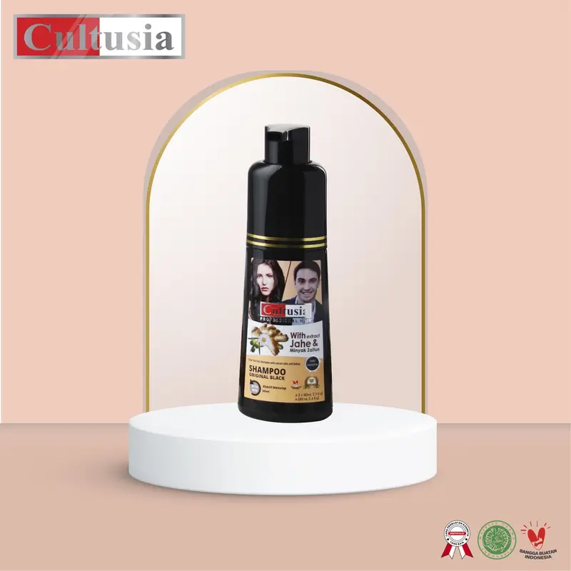 Cultusia Shampoo Penghilang Uban Original BPOM Argan Black 1