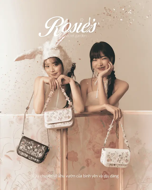 Túi Xách Nữ NGAOS Rosie - Thêu Thủ Công - Vegan Leather 7