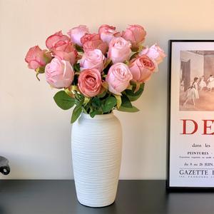 Bunga Tiruan, Mawar Bulgaria Realistik mewah, Bunga Palsu, Sesuai untuk Hiasan Rumah, Perkahwinan, dan Hari Valentine, Borong Merentas Sempadan orkid  hidup Supplies bunga  telur  manik bunga  raya  gergasi  merdeka