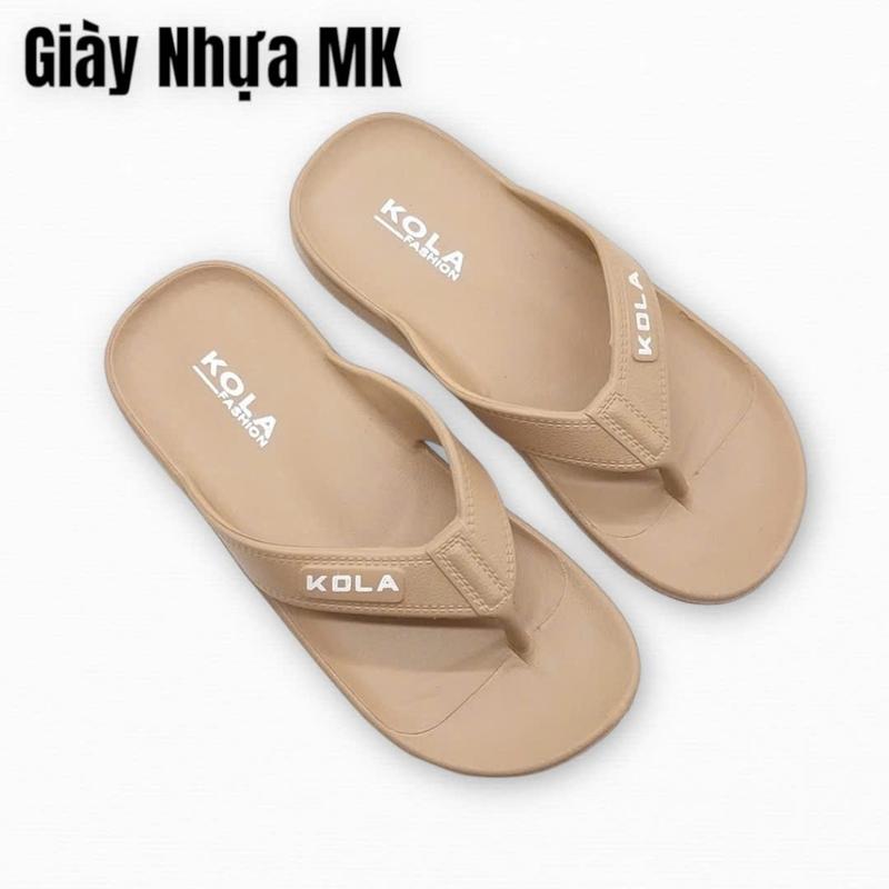 Dép kẹp tông xỏ ngón nam nữ Kola đúc ép nguyên khối siêu nhẹ siêu bền chống nước đi mưa đi biển - DL269 5