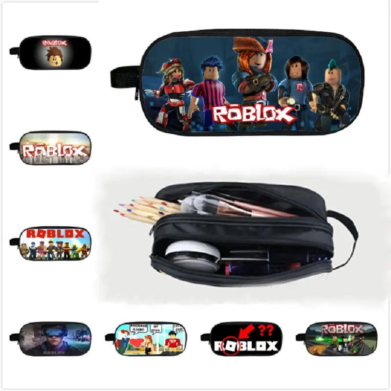 Bekas Pensel Zip Dua Lapisan Roblox, Jualan Panas, Beg Pensel, Bekas Pen, Permainan Dunia Maya, Robot, Sesuai untuk Kanak-kanak, Alat Tulis Sekolah, Beg Tangan Kapasiti Besar, Hadiah Mainan, 24 * 11 * 7cm