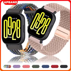 22mm / 20mm Nylon Strap for Redmi Watch 5 Active / Lite Samsung Glaxy Watch FE 7 6 5 4 Magnetic Buckle Quick Release Strap Band Tali Jam Tangan Smartwatch for Huawei Watch GT 5 2 3 4 /Aolon /Garmin/Amazfit GTS GTR / Itel 011 / Xiaomi Watch
