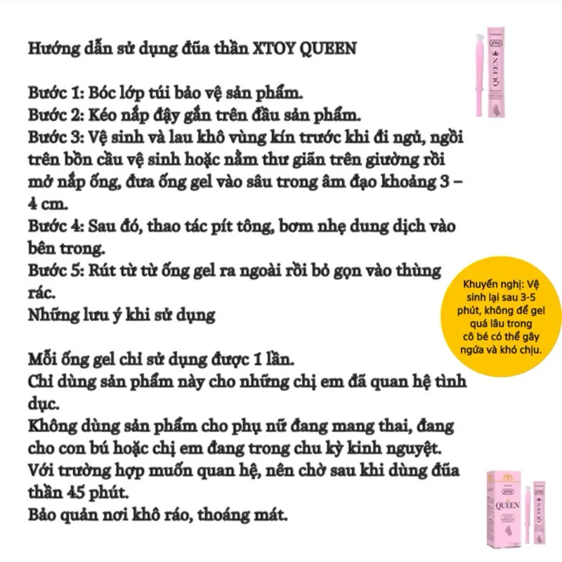 Dung dịch vệ sinh phụ nữ đũa thần inner XTOY QUEEN, vệ sinh vùng kín an toàn, tiện lợi 1
