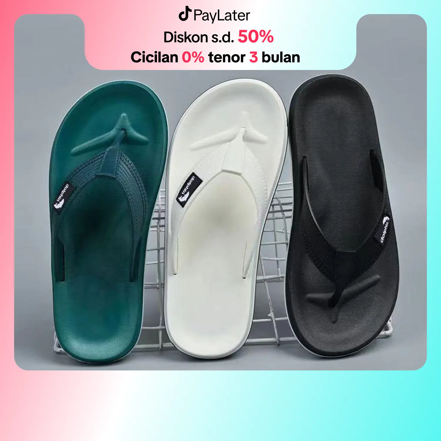 Cososisi Sandal jepit pria non-slip dan anti-bau memakai sandal sandal pantai pasang sandal jepit pria Sendal
