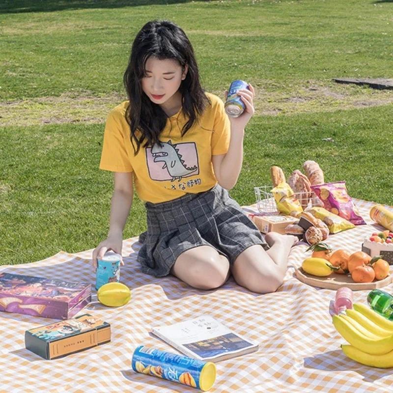 Product Introduction of Blanket, camping mat, Beach Blanket, suitable for lawn garden, hiking, Green concert camping yellow outdoor picnic 15