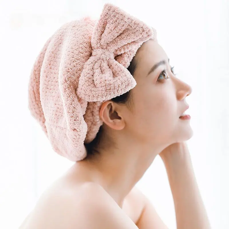 Mũ Tóc Khô, Dễ Thương, Dài, Hấp Thụ Nước, Nhanh Khô, Khăn Lau Tóc Khô, Mũ Tắm Nhanh Khô Nhà Tắm Khăn Tắm 5