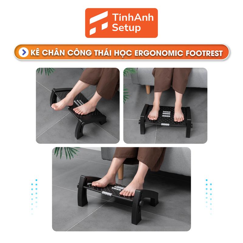 Ghế Gác Chân Công Thái Học Ghế Kê Chân Văn Phòng ERGONOMIC FOOTREST [New 2022]