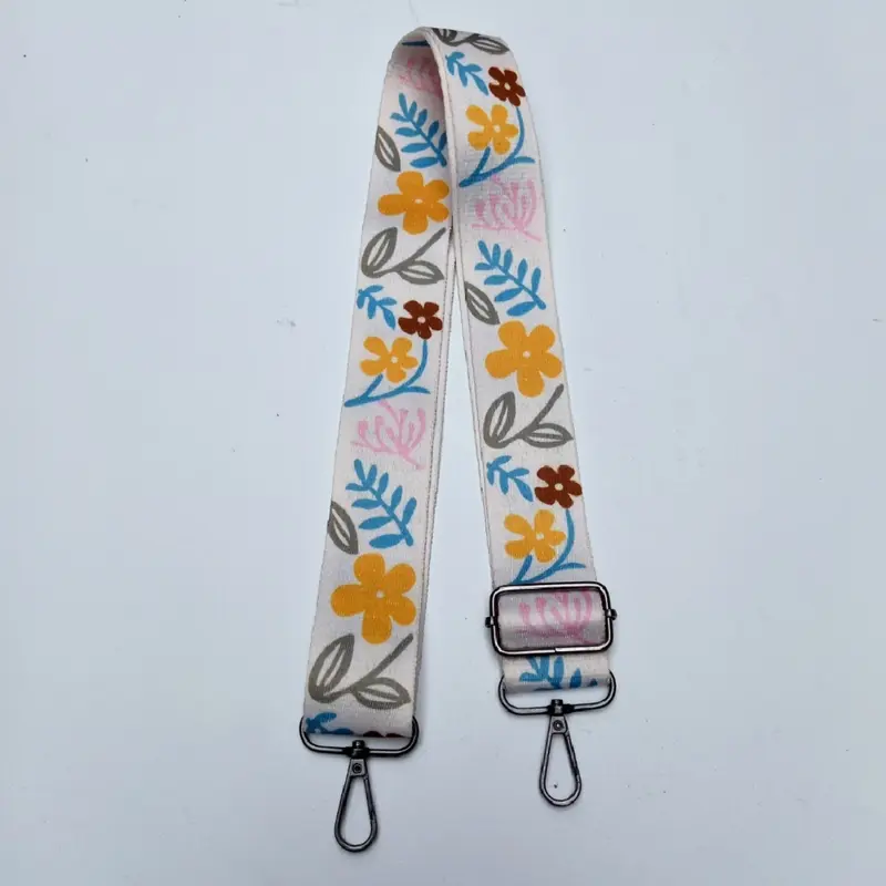 Tali Panjang Tas Selempang FTH Motif Bunga Besar Bahan Katun 120cm 4