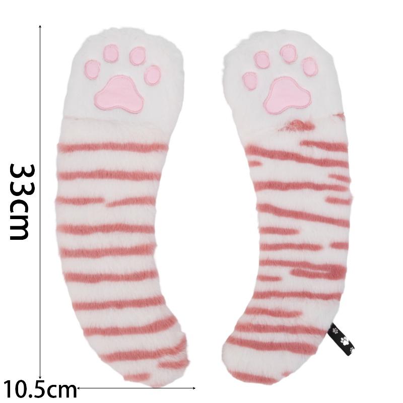 Product Introduction of Cute Multicolor Cat Paw Plush Toilet Seat Padded Universal Self-adhesice Toilet Seat Gasket Household Bathroom Toilet Cushion 22