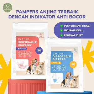 Paw Power Travelling Pet Diapers Popok Pembalut Anjing Jantan Betina
