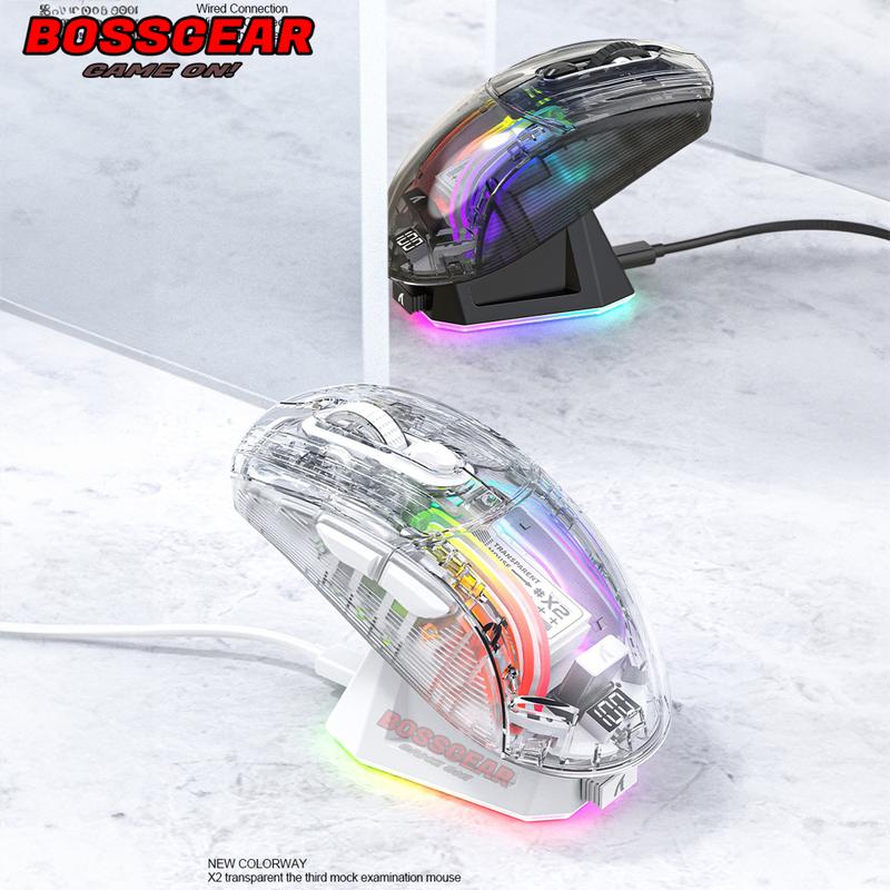  Chuột Gaming Không Dây Attack Shark X2 PRO 3 Mode: Bluetooth 2.4G RGB Pro 