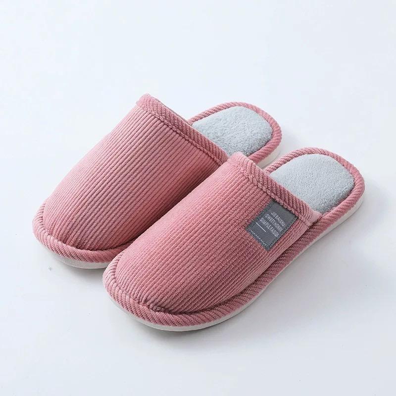 Product Introduction of รองเท้าใส่ในบ้าน รองเท้า สลิปเปอร์  พื้นยาง กันลื่น slipper สีพื้น (JIE) 5