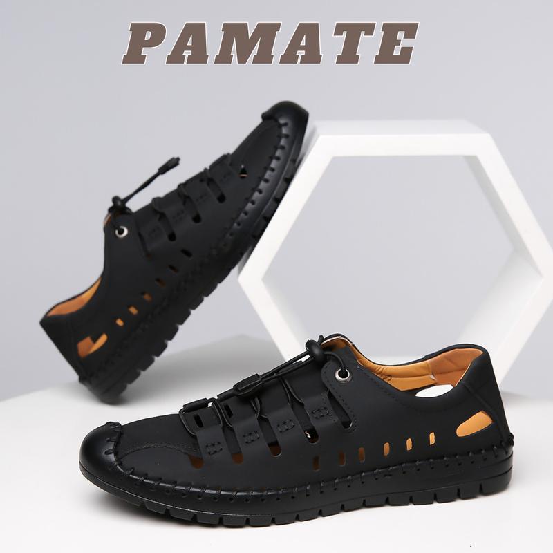 Sepatu santai pria kulit yang trendy dan bernafas Casual Shoes Kasual Sneakers 5