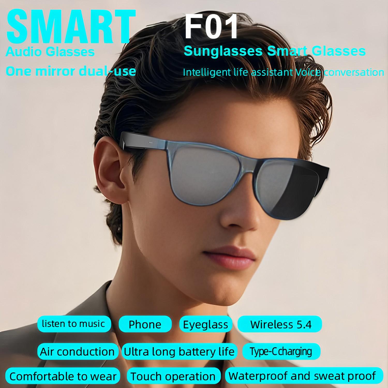Smart Music Women Men Sports Sunglasses Headphones Wireless Bluetooth Talking Headset HIFI Audio Bluetooth Glasses - Image 2