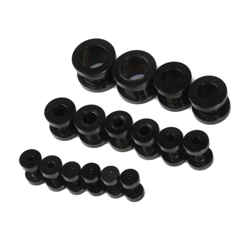 Stainless Steel Ear Plug Expander Tunnel Stretcher 16PCS 7