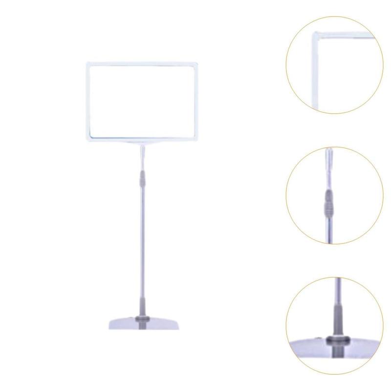 Product Introduction of Adjustable Sign Holder Frame Promotional Sign Supermarket Price Tag Stand Floor Sign Stand Holder Promotional Tag Poster Stand 2