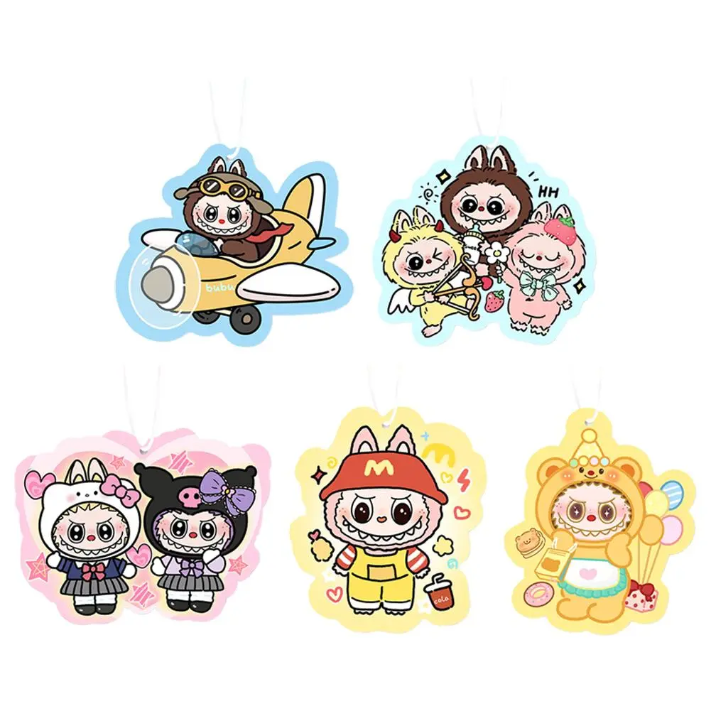 For Labubu Car New Cartoon Car Fragrance Piece Lasting Home Indoor Closet Fragrance Cute Hanging Decorations
