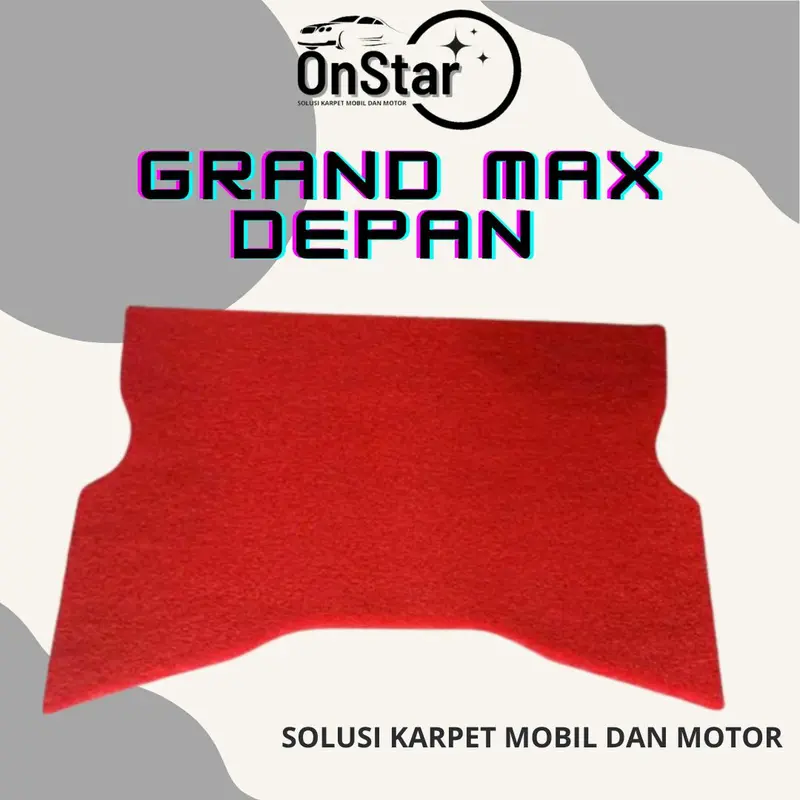 Karpet Mobil Grand Max Depan PVC Premium 1,6-1,8cm - Merah Car 2